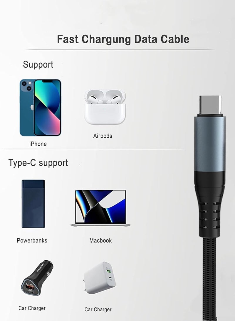 Chappeline CA19 Type-C to Lightning Data Sync and Charging Cable 27W Fast Charging - Black - Image 2